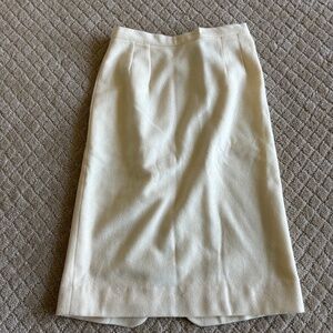 Fremont Cream Wool Pencil Skirt Size XS